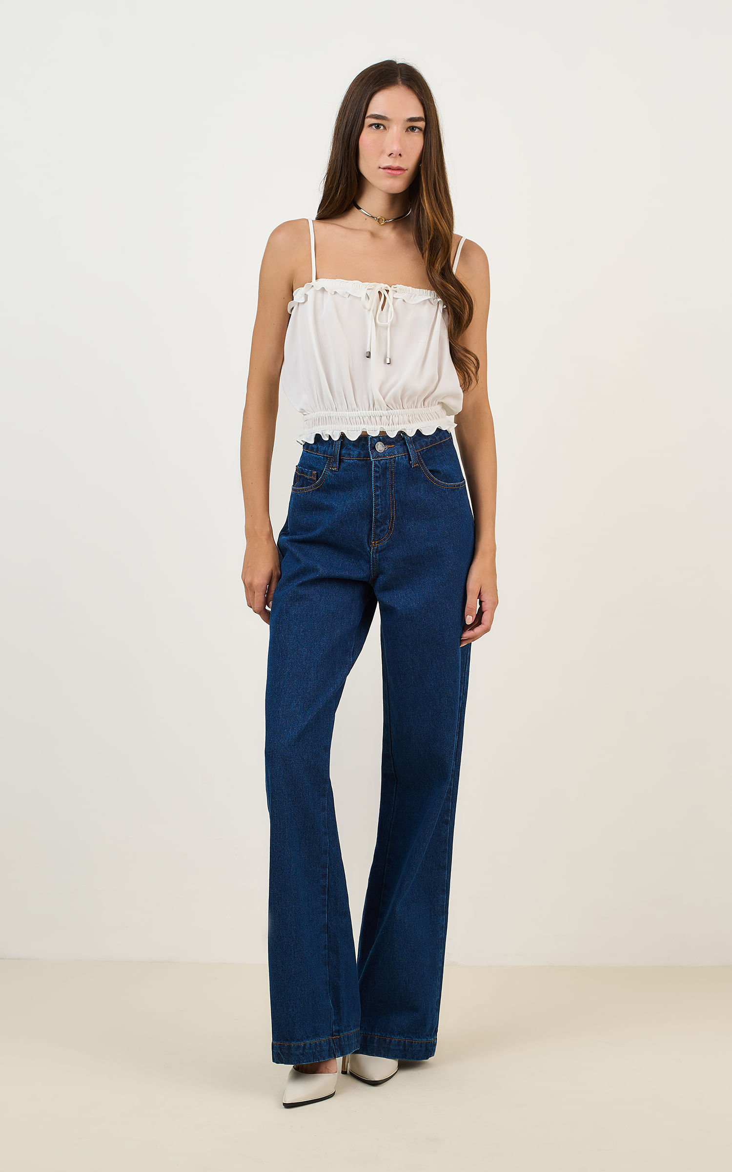 トップス RIO Camisa Adidas x Farm Rio Cropped Dourado/Azul - NewSkull